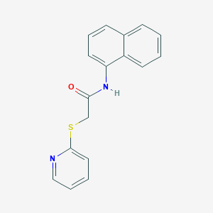 molecular formula C17H14N2OS B4713741 N-1-naphthyl-2-(2-pyridinylthio)acetamide 