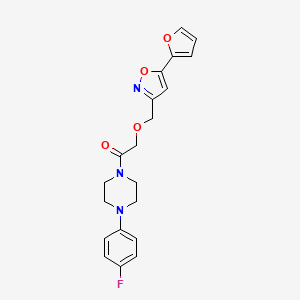 1-(4-fluorophenyl)-4-({[5-(2-furyl)-3-isoxazolyl]methoxy}acetyl)piperazine