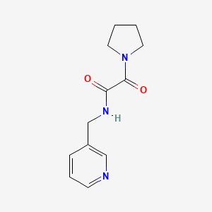 2-oxo-N-(3-pyridinylmethyl)-2-(1-pyrrolidinyl)acetamide