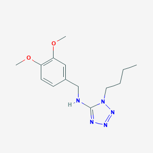 molecular formula C14H21N5O2 B471381 1-butyl-N-(3,4-dimethoxybenzyl)-1H-tetrazol-5-amine CAS No. 717877-70-8