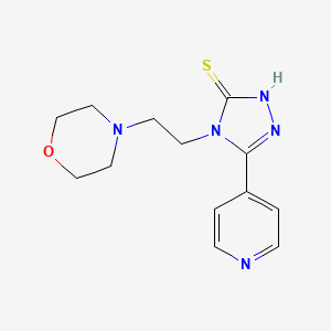 4-[2-(4-morpholinyl)ethyl]-5-(4-pyridinyl)-4H-1,2,4-triazole-3-thiol