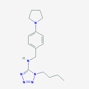 molecular formula C16H24N6 B471386 1-butyl-N-[4-(pyrrolidin-1-yl)benzyl]-1H-tetrazol-5-amine CAS No. 723754-16-3