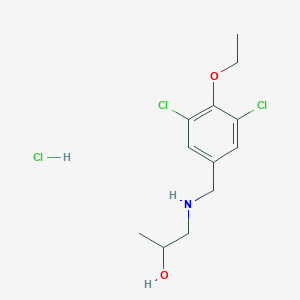 molecular formula C12H18Cl3NO2 B4713888 1-[(3,5-dichloro-4-ethoxybenzyl)amino]propan-2-ol hydrochloride 