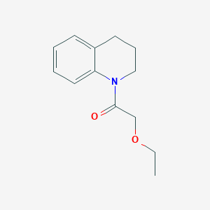 molecular formula C13H17NO2 B4713993 1-(ethoxyacetyl)-1,2,3,4-tetrahydroquinoline CAS No. 600140-12-3