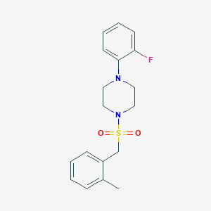 1-(2-fluorophenyl)-4-[(2-methylbenzyl)sulfonyl]piperazine