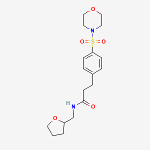 3-[4-(4-morpholinylsulfonyl)phenyl]-N-(tetrahydro-2-furanylmethyl)propanamide