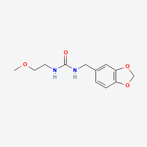 N-(1,3-benzodioxol-5-ylmethyl)-N'-(2-methoxyethyl)urea