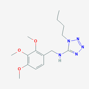 molecular formula C15H23N5O3 B471405 1-butyl-N-(2,3,4-trimethoxybenzyl)-1H-tetrazol-5-amine CAS No. 723754-24-3