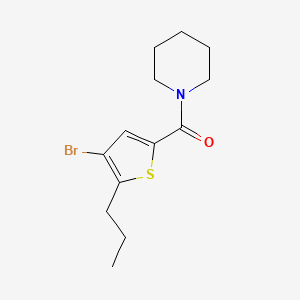 molecular formula C13H18BrNOS B4714087 1-[(4-bromo-5-propyl-2-thienyl)carbonyl]piperidine 