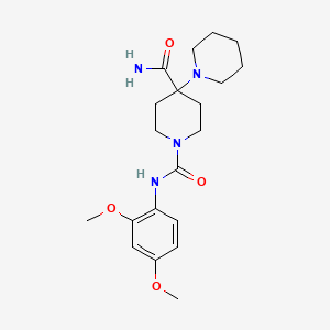 molecular formula C20H30N4O4 B4714093 N~1~'-(2,4-dimethoxyphenyl)-1,4'-bipiperidine-1',4'-dicarboxamide 