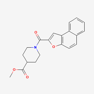 molecular formula C20H19NO4 B4714096 methyl 1-(naphtho[2,1-b]furan-2-ylcarbonyl)-4-piperidinecarboxylate 