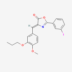 molecular formula C20H18INO4 B4714122 2-(3-iodophenyl)-4-(4-methoxy-3-propoxybenzylidene)-1,3-oxazol-5(4H)-one 