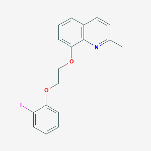 molecular formula C18H16INO2 B4714128 8-[2-(2-iodophenoxy)ethoxy]-2-methylquinoline 