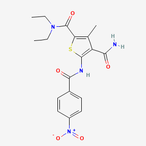 N~2~,N~2~-diethyl-3-methyl-5-[(4-nitrobenzoyl)amino]-2,4-thiophenedicarboxamide