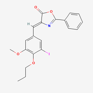 4-(3-iodo-5-methoxy-4-propoxybenzylidene)-2-phenyl-1,3-oxazol-5(4H)-one