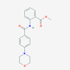 methyl 2-{[4-(4-morpholinyl)benzoyl]amino}benzoate