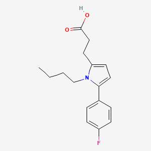 3-[1-butyl-5-(4-fluorophenyl)-1H-pyrrol-2-yl]propanoic acid