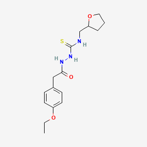 2-[(4-ethoxyphenyl)acetyl]-N-(tetrahydro-2-furanylmethyl)hydrazinecarbothioamide