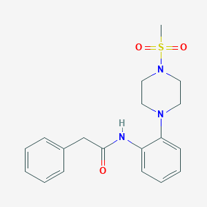 N-{2-[4-(methylsulfonyl)-1-piperazinyl]phenyl}-2-phenylacetamide