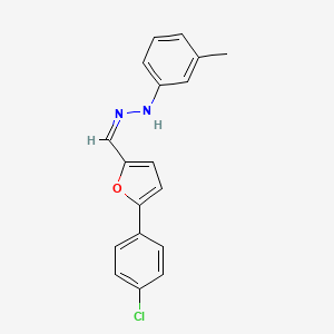 molecular formula C18H15ClN2O B4714294 5-(4-chlorophenyl)-2-furaldehyde (3-methylphenyl)hydrazone 