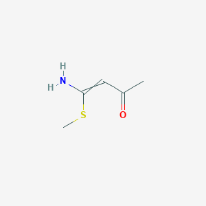 B047143 4-Amino-4-methylsulfanylbut-3-en-2-one CAS No. 118129-49-0