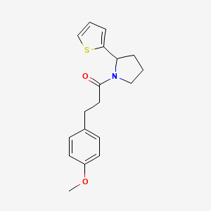 1-[3-(4-methoxyphenyl)propanoyl]-2-(2-thienyl)pyrrolidine