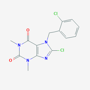 8-chloro-7-(2-chlorobenzyl)-1,3-dimethyl-3,7-dihydro-1H-purine-2,6-dione