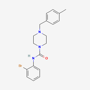 molecular formula C19H22BrN3O B4714456 N-(2-bromophenyl)-4-(4-methylbenzyl)-1-piperazinecarboxamide 