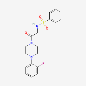 N-{2-[4-(2-Fluoro-phenyl)-piperazin-1-yl]-2-oxo-ethyl}-benzenesulfonamide