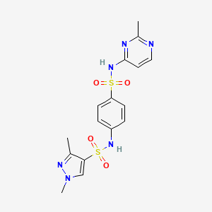 1,3-dimethyl-N-(4-{[(2-methyl-4-pyrimidinyl)amino]sulfonyl}phenyl)-1H-pyrazole-4-sulfonamide