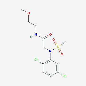 N~2~-(2,5-dichlorophenyl)-N~1~-(2-methoxyethyl)-N~2~-(methylsulfonyl)glycinamide