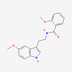 molecular formula C19H20N2O3 B4714547 2-methoxy-N-[2-(5-methoxy-1H-indol-3-yl)ethyl]benzamide 