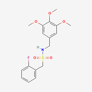 molecular formula C17H20FNO5S B4714594 1-(2-fluorophenyl)-N-(3,4,5-trimethoxybenzyl)methanesulfonamide 