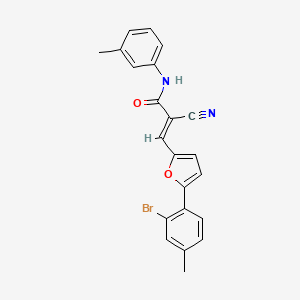 3-[5-(2-bromo-4-methylphenyl)-2-furyl]-2-cyano-N-(3-methylphenyl)acrylamide