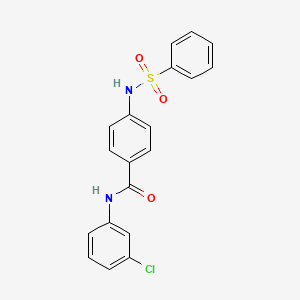 N-(3-chlorophenyl)-4-[(phenylsulfonyl)amino]benzamide