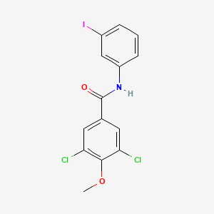 3,5-dichloro-N-(3-iodophenyl)-4-methoxybenzamide