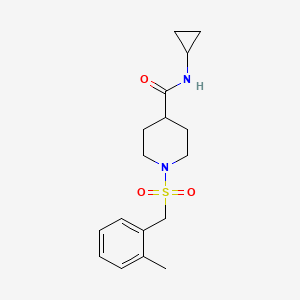 N-cyclopropyl-1-[(2-methylbenzyl)sulfonyl]-4-piperidinecarboxamide