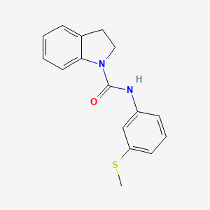 N-[3-(methylthio)phenyl]-1-indolinecarboxamide