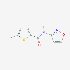 molecular formula C9H8N2O2S B4714926 N-3-isoxazolyl-5-methyl-2-thiophenecarboxamide 