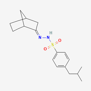 molecular formula C17H24N2O2S B4714945 N'-bicyclo[2.2.1]hept-2-ylidene-4-isobutylbenzenesulfonohydrazide 