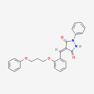 4-[2-(3-phenoxypropoxy)benzylidene]-1-phenyl-3,5-pyrazolidinedione