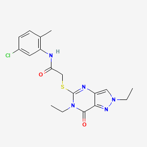 N-(5-chloro-2-methylphenyl)-2-[(2,6-diethyl-7-oxo-6,7-dihydro-2H-pyrazolo[4,3-d]pyrimidin-5-yl)thio]acetamide