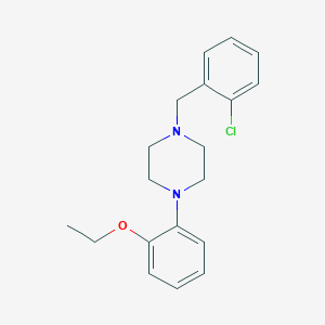 molecular formula C19H23ClN2O B4714981 1-(2-chlorobenzyl)-4-(2-ethoxyphenyl)piperazine 