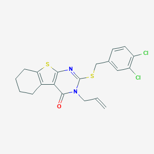 3-allyl-2-[(3,4-dichlorobenzyl)sulfanyl]-5,6,7,8-tetrahydro[1]benzothieno[2,3-d]pyrimidin-4(3H)-one