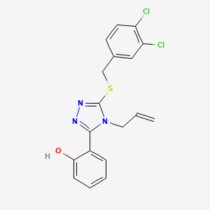 2-{4-allyl-5-[(3,4-dichlorobenzyl)thio]-4H-1,2,4-triazol-3-yl}phenol