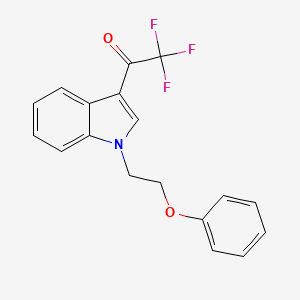 2,2,2-trifluoro-1-[1-(2-phenoxyethyl)-1H-indol-3-yl]ethanone