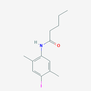 molecular formula C13H18INO B4715013 N-(4-iodo-2,5-dimethylphenyl)pentanamide 