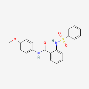 N-(4-methoxyphenyl)-2-[(phenylsulfonyl)amino]benzamide