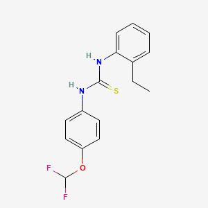 N-[4-(difluoromethoxy)phenyl]-N'-(2-ethylphenyl)thiourea