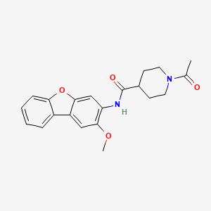 1-acetyl-N-(2-methoxydibenzo[b,d]furan-3-yl)-4-piperidinecarboxamide